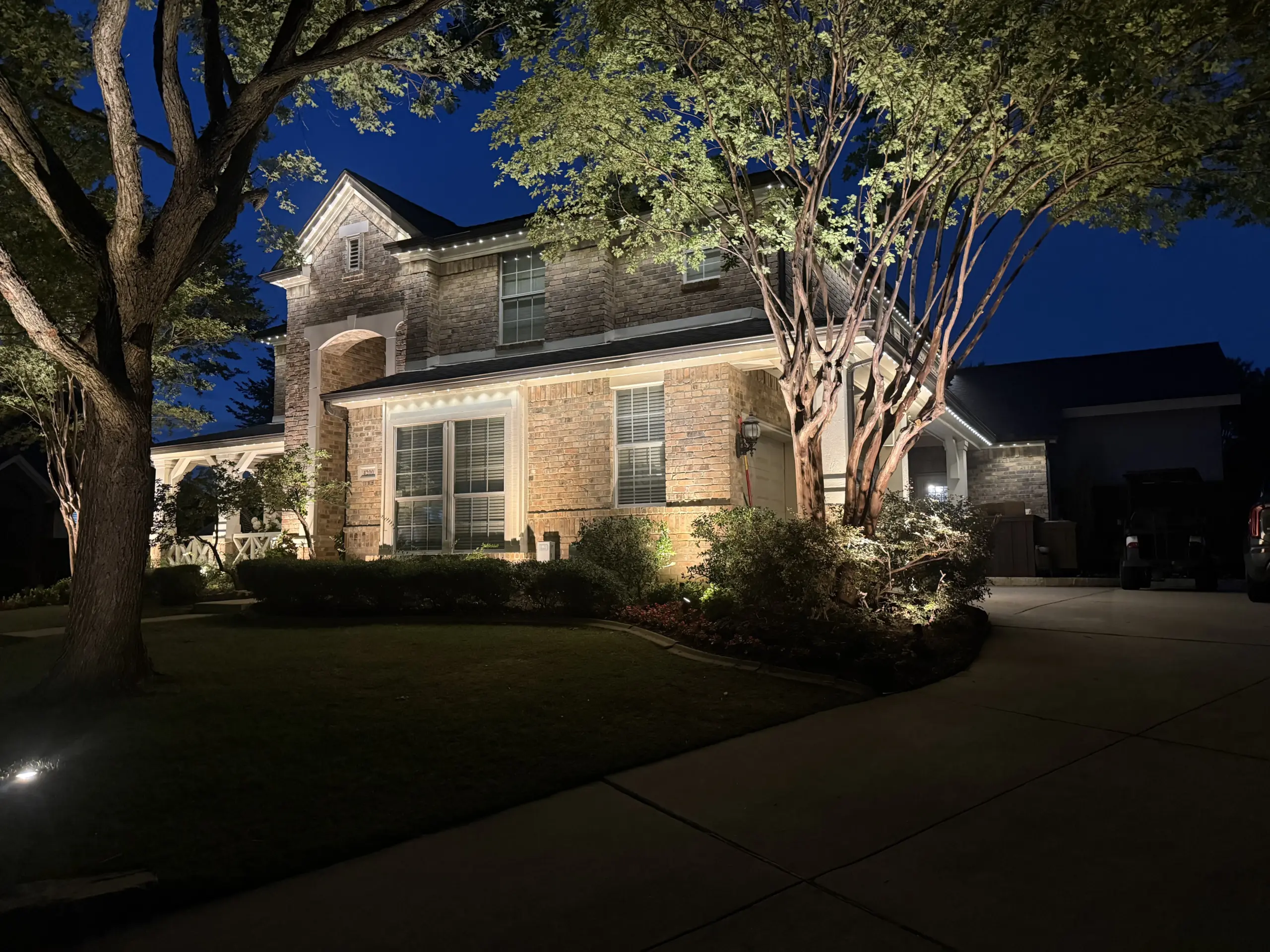 Permanent Holiday Lighting in Flower Mound, TX
