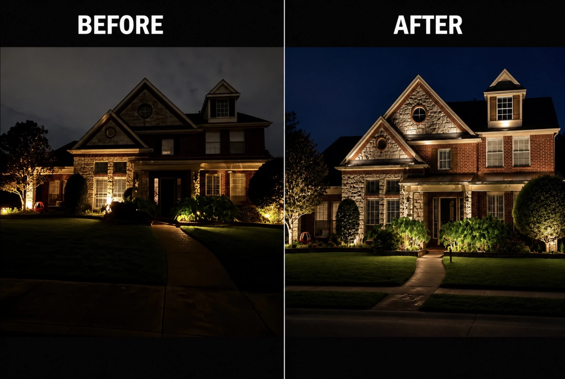 Home Exterior Lighting in Lewisville, TX