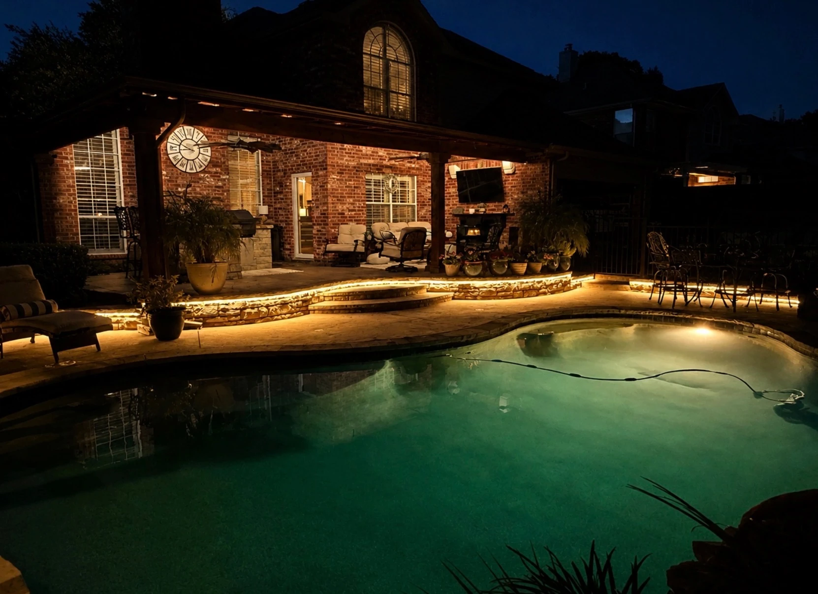 Allen, TX Home Outdoor Lighting Transformation