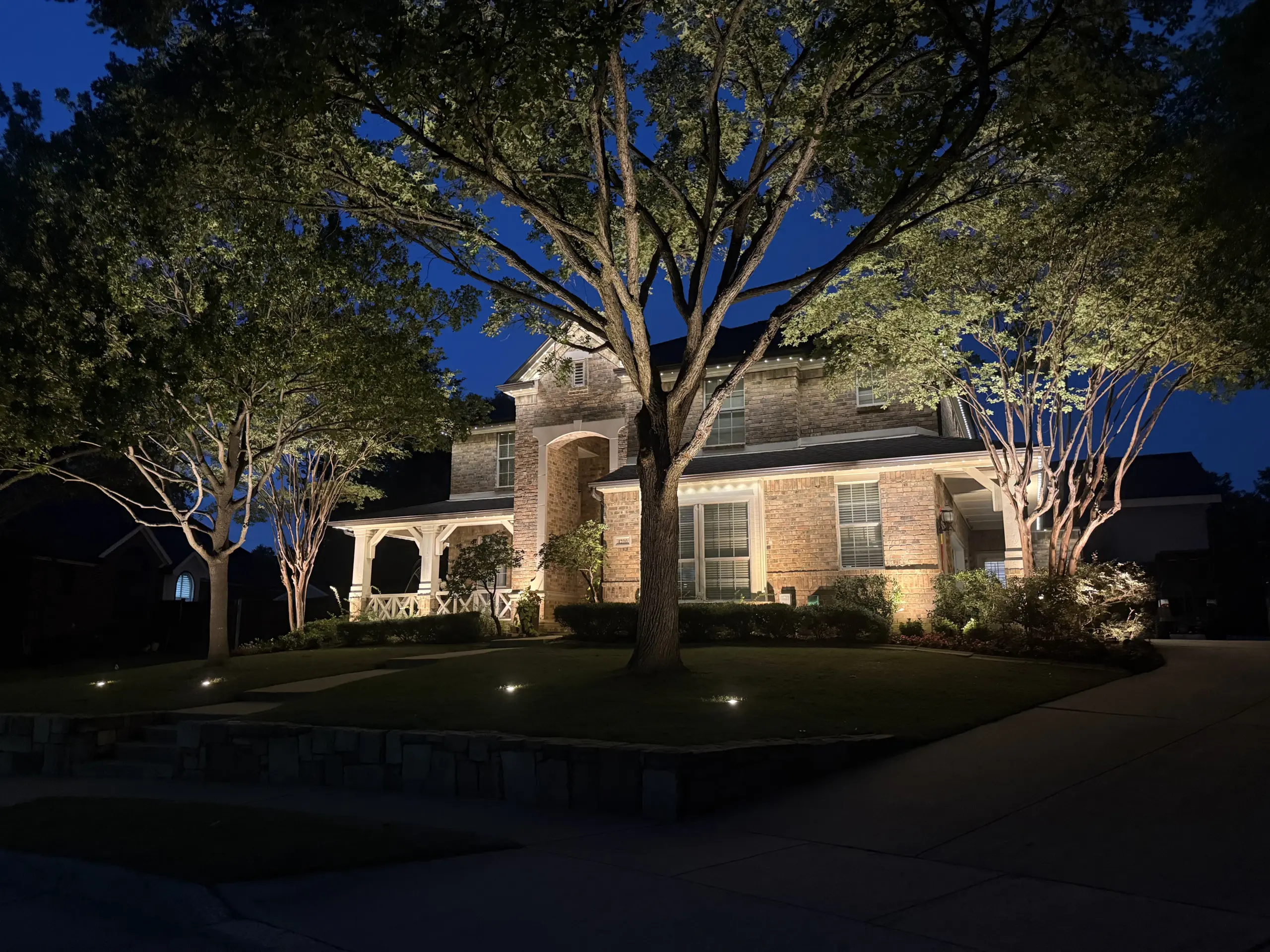 Permanent Holiday Lighting in Flower Mound, TX