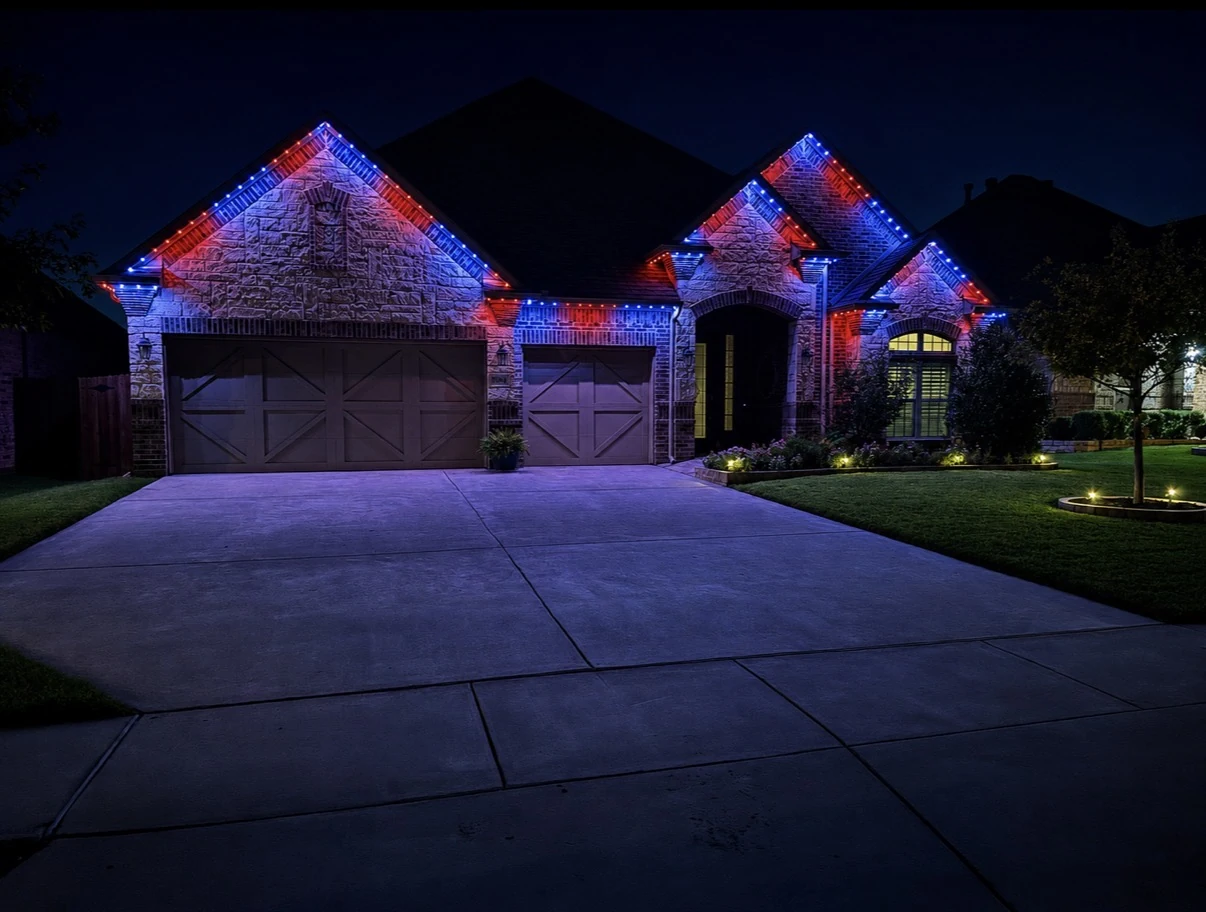 Recent Projects Permanent Christmas Lights for a North Richland Hills Home